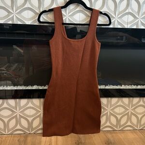 Abercrombie Fitted Brown Mini Dress